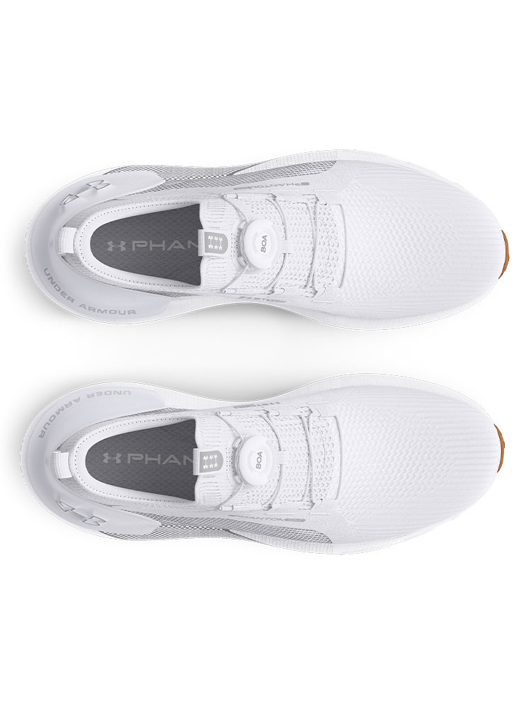 Under Armour Phantom BOA Spikeless Golf Shoes - White/Black